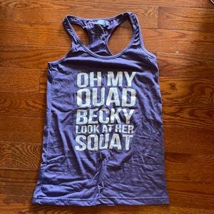 Oh my quad Becky tank top size medium